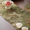 Double Sided Zen Table Runner Vintage Long Tablecloth Tea Ceremony Table Runner  Meditation Space