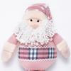 50cm Christmas Pink Big Santa Claus Reindeer Plush Dolls Standing Toy Xmas Decoration Ornaments Craft Gift Home Decor New Year