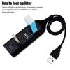 High Speed USB Hub 4 Port USB 2.0 with Cable Mini USB Splitter Hub Use Power Adapter Multiple Socket For PC Laptop Notebook