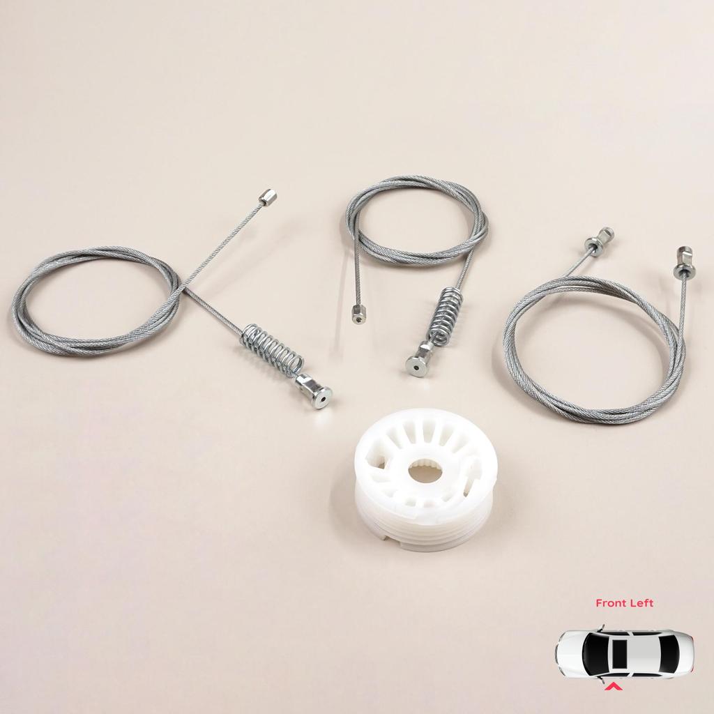 BWR5554 Window Regulator Repair Set Left Door for Smart Fortwo 451 MK2 2006-2014 Coupe 4517200146