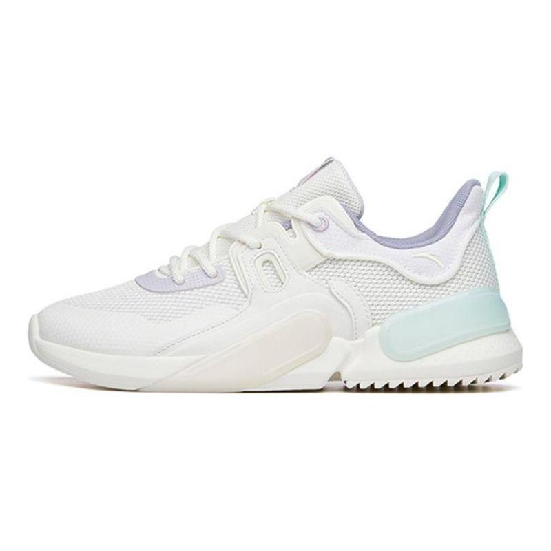 Anta Magic Cube 3.0 Casual Shoes Womens White Purple 122228800-3