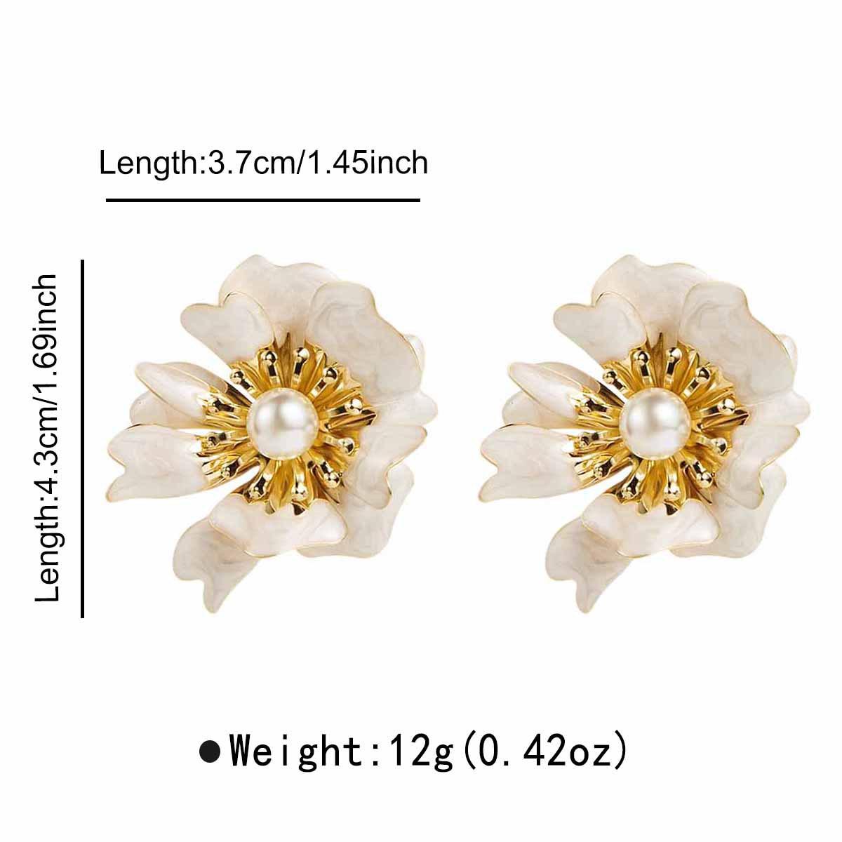 Весна Лето Сладкие Винтажные Серьги-гвоздики с Жемчугом Женские Креативные Цветовые Блоки Цветочные Высококачественные Элегантные Модные Серьги-гвоздики