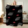 Naruto'S Akatsuki Members Theme Cute Flannel Blanket Machine Washable Fleece Blanket For Living Room Sofa Balcony Home Decor New Year Gift