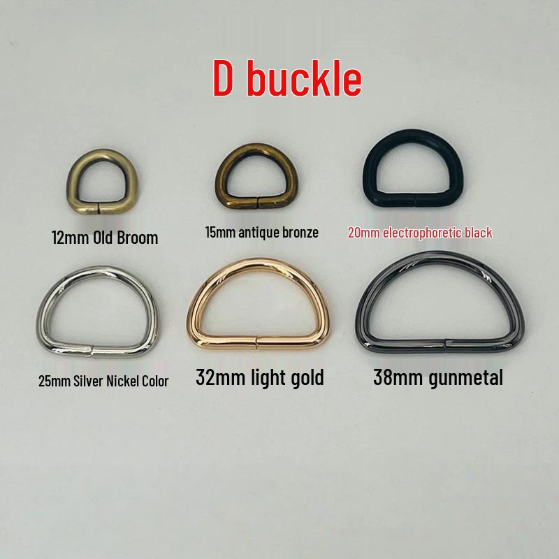 Metal D-Ring Buckle for Pet Webbing and Accessories