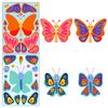 6 Packs Of Decorative Butterfly Face Stickers For Children'S Butterfly Diy Puzzle Stickers