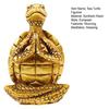 Meditation Yoga Sea Turtle Figurine Small Coastal Beach Animal Sculpture Resin Zen Statue for Aquarium Fish Tank Home Desk Decor