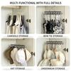 Space Saving Multi Hook Hanger 360 Degree Rotating Hook For Bras Camisoles Tank Tops In Wardrobe