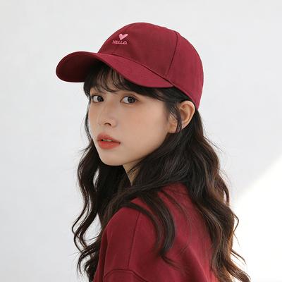 Love Cap Couple with the Same Style Showing the Face with Small Curved Brim Casual Windproof Sunshade Baseball Cap Tide