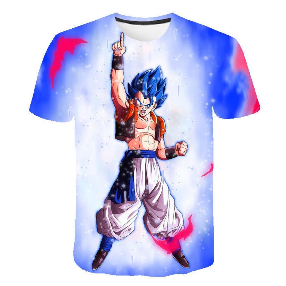 

Детская футболка с 3D цифровой печатью из серии Dragon Ball для мальчиков, повседневная и удобная, с круглым вырезом и короткими рукавами 170