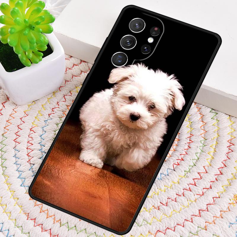 Maltese Dog Puppies Silicone Phone Case For Samsung Galaxy note 10 pro S26 S25 S24 S23 S22 S21 Plus S25Ultra Capa Cover
