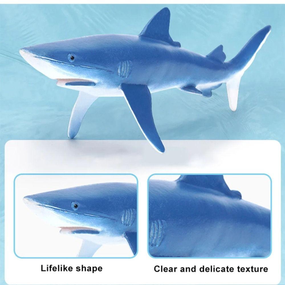PVC Simulation Sea Life Shark Cachalot Ocean Action Figures Gift Whale Figurines