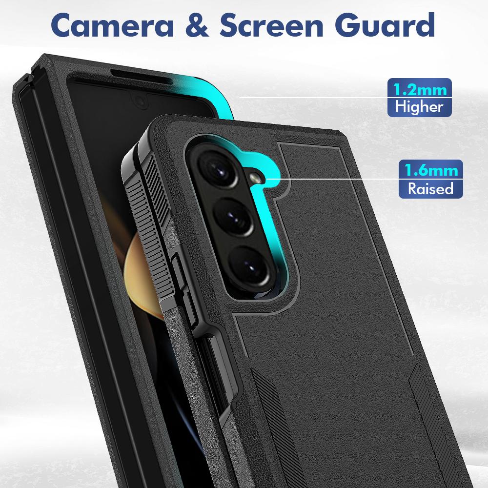 Shockproof Case for Samsung Galaxy Z Fold5 5G PC+TPU Slim Cover Anti-Drop Phone Case