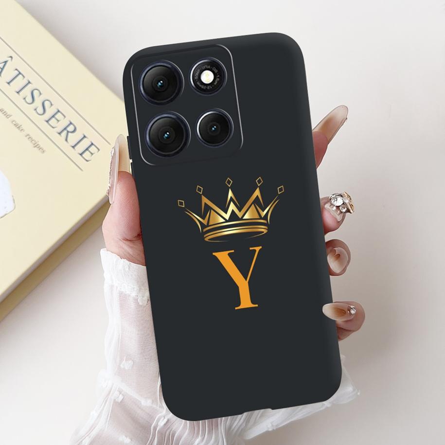 For Motorola Moto G86 Power Case Cute Lucky Letters Crown Flower Soft Silicone Back Cover For Moto G56 G86 5G G86Power Protector