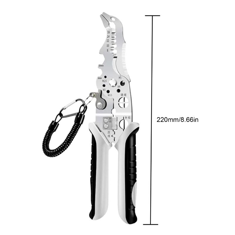 Essentieller Elektriker Abisolierer Abisolierwerkzeug für verschiedene Aufgaben für Elektriker Bequemes Abisolieren