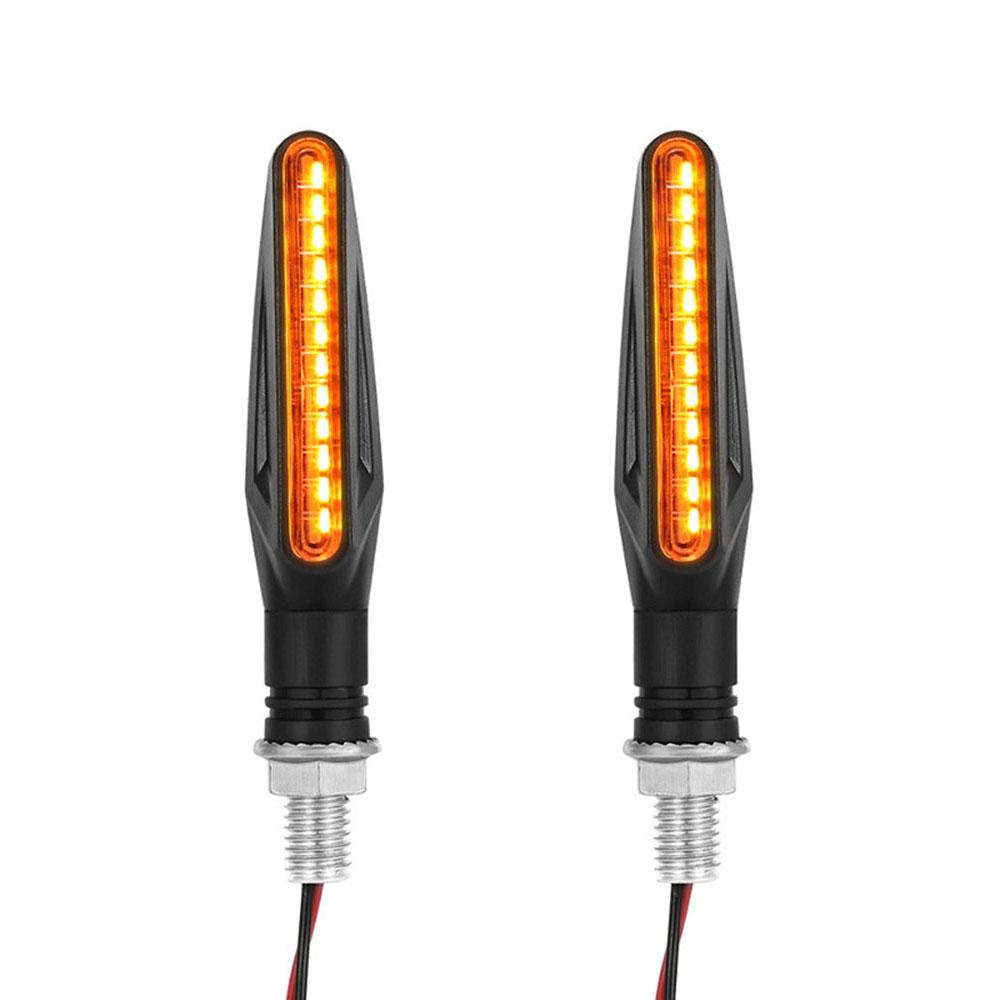 Motorcycle Led Turn Signals Directional Indicators Flashing Rear Tail Brake Flasher Light Stop Signal Light Motorcycle DRL Lamp