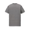 ONITSUKA TIGER T-Shirt Comfortable Simple Versatile Striped Short Sleeve Unisex Tops Black White 2183B430-001