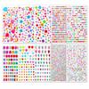 10-Piece Set of Gemstone Stickers Children's Diamond Stickers Acrylic Crystal Stickers DIY 3D Decorative Rhinestones Girl Colorful Handicrafts (20 ×