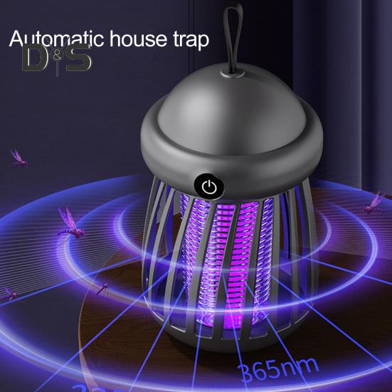 Mini Gnats Zapper USB Powered Electric Shock Fly Zapper with UV LED Light Indoor Outdoor Home Camping Patio Hanging Fly Trap Lamp
