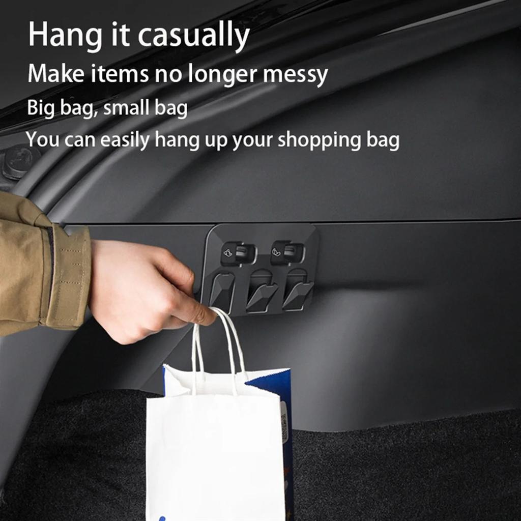 Rear Headrest Hook for Tesla Model Y 2021-2024 (Black)