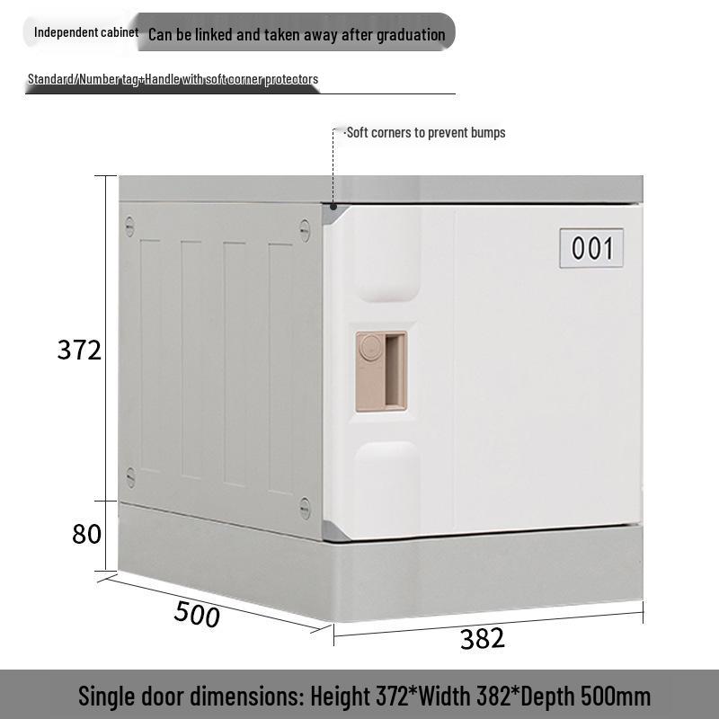 ABS Plastic Lockable Storage Cabinet for School Backpacks