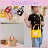 Kids Canvas Shoulder Bag For Preschool With Lightweight Design And Cute Cartoon Pattern