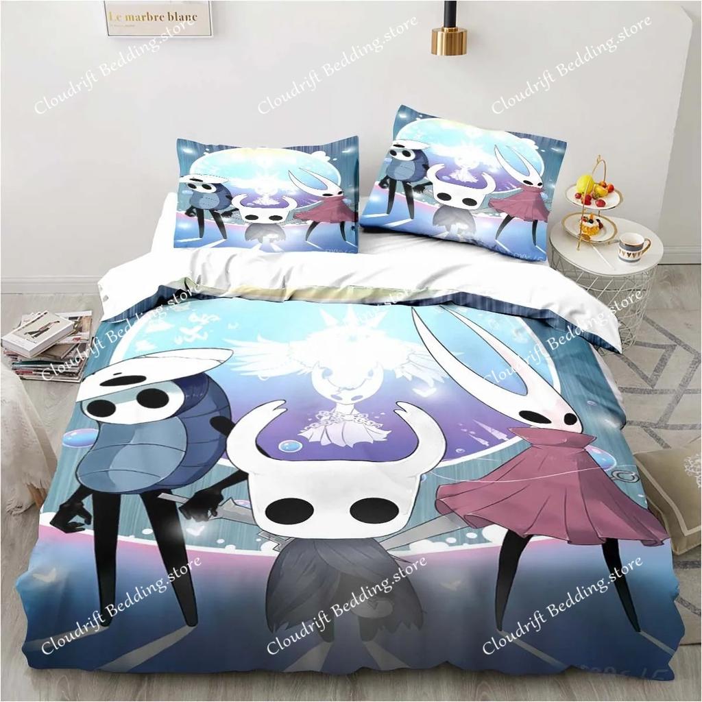Cartoon Bedding Set Hollow Knight Game 3d Duvet Cover Set Comforter Bed Linen For Boy Decor Bedclothes 200x200