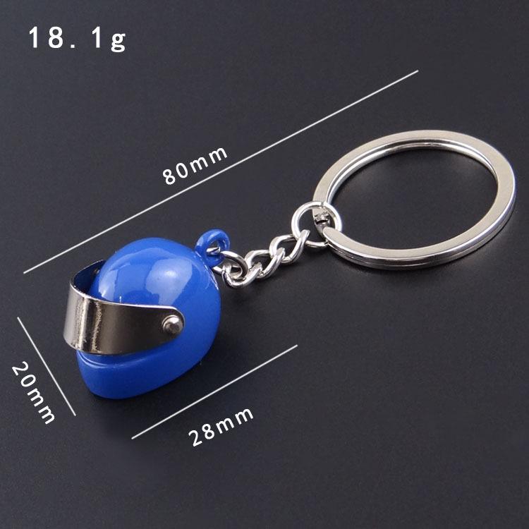 Creative 3D Mini Helmet Keychain: Motorcycle Safety Helmet with Engravable Baffle