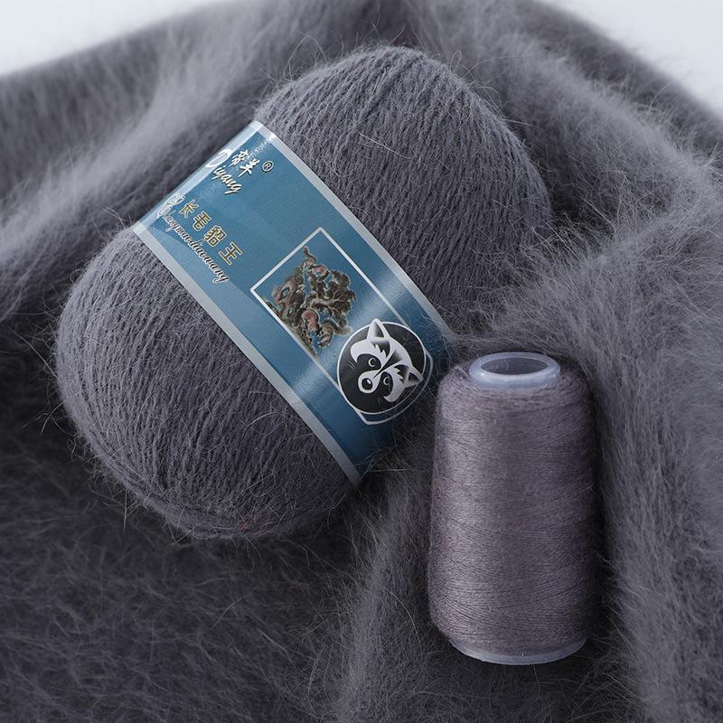 Mink Cashmere Yarn Balls, Medium Thickness, Long Hair, for Hand and Machine Knitting - DIY Yarn