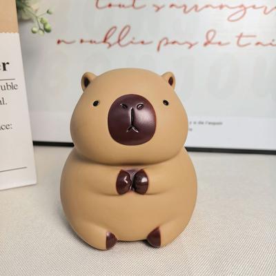 Niedliche Cartoon Vinyl Capybara Spardose Dekoration für Schlafzimmer Tierförmige Haushalt Kinder Spardosen Kinder Capybara Münzdose