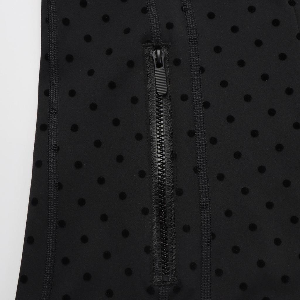 In-Stock Lulu Yoga Set: Black Stand Collar, New Zipper, Steel Stamp Gold Label, Defina Slim Fit Style.