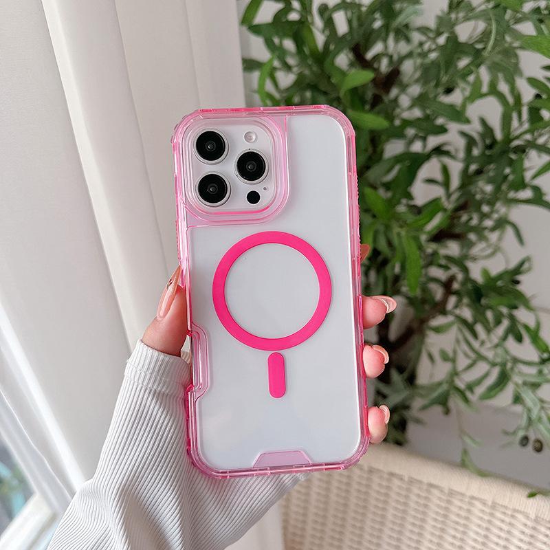 Drei-in-Eins Magnetische Handyhülle für IP16pro 16 Pro Max Zweite Generation Buntes PC