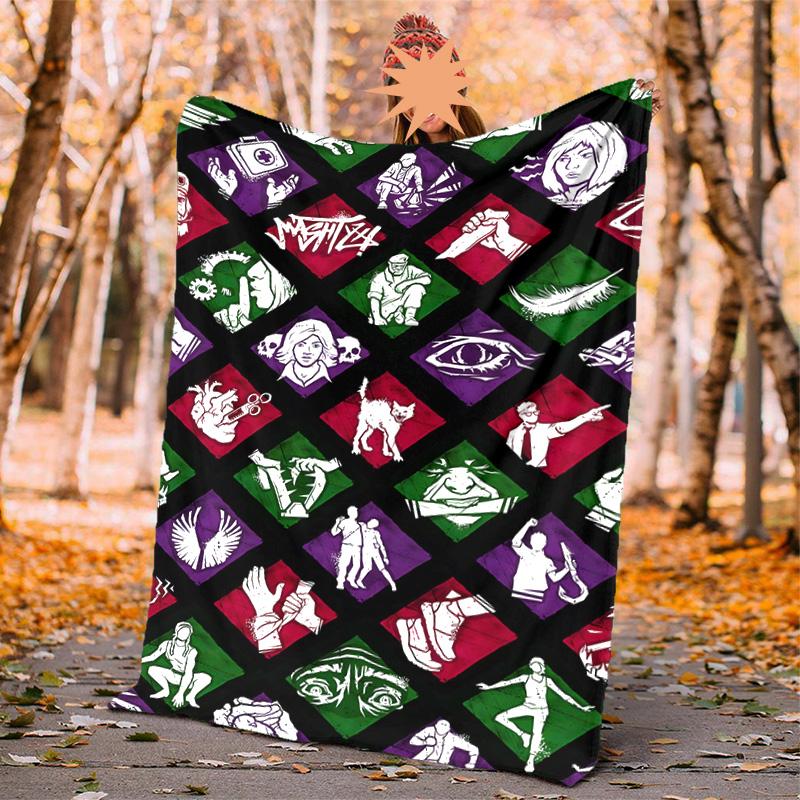Dead Daylight Flannel Blanket Soft Warm All-Season Throw, Design for Camping, Car Travel, Hiking Sofa, Bed, Office Perfect Gift for Parties