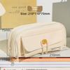 Canvas Pencil Case For Girls With Large Capacity And Simple Design For School And Stationery Storage