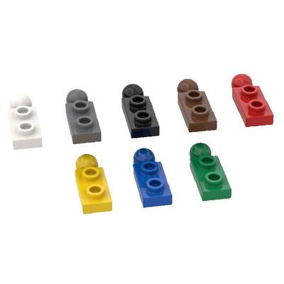 10PCS 22890 Plate Modified 1x2 with Tow Ball Block Moc Color Accessories Compatible with Brick DIY Children
