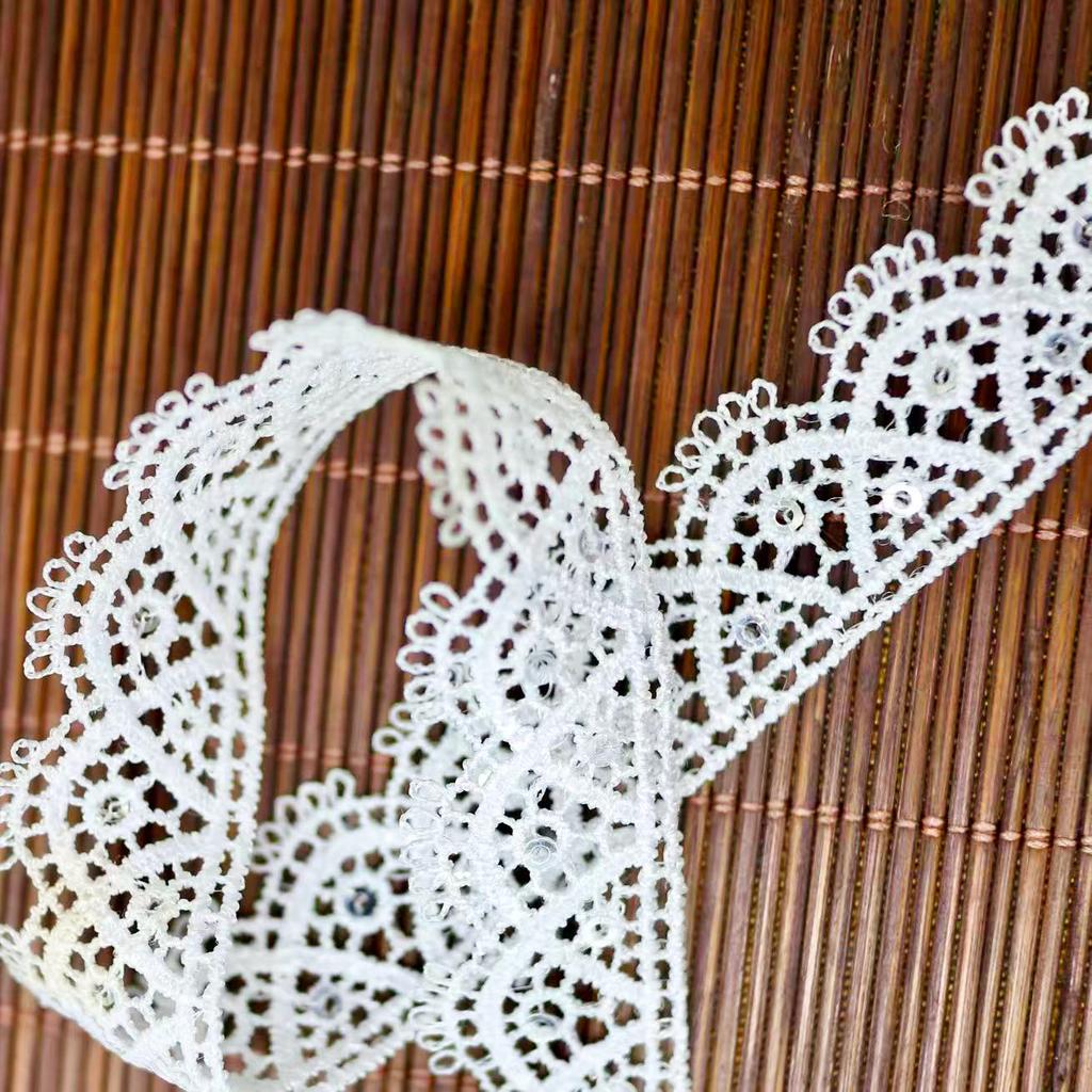 Polyester Water-Soluble Lace Accessories Diy Clothing Mori Necklace Collarbone Chain Headdress Shoulder Strap Material
