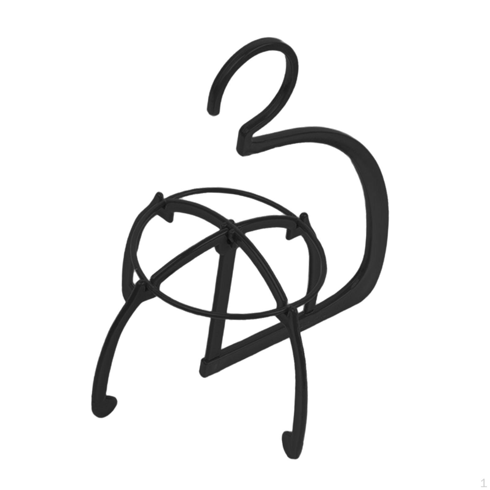 

Элегантная подставка для укладки и хранения париков чёрный