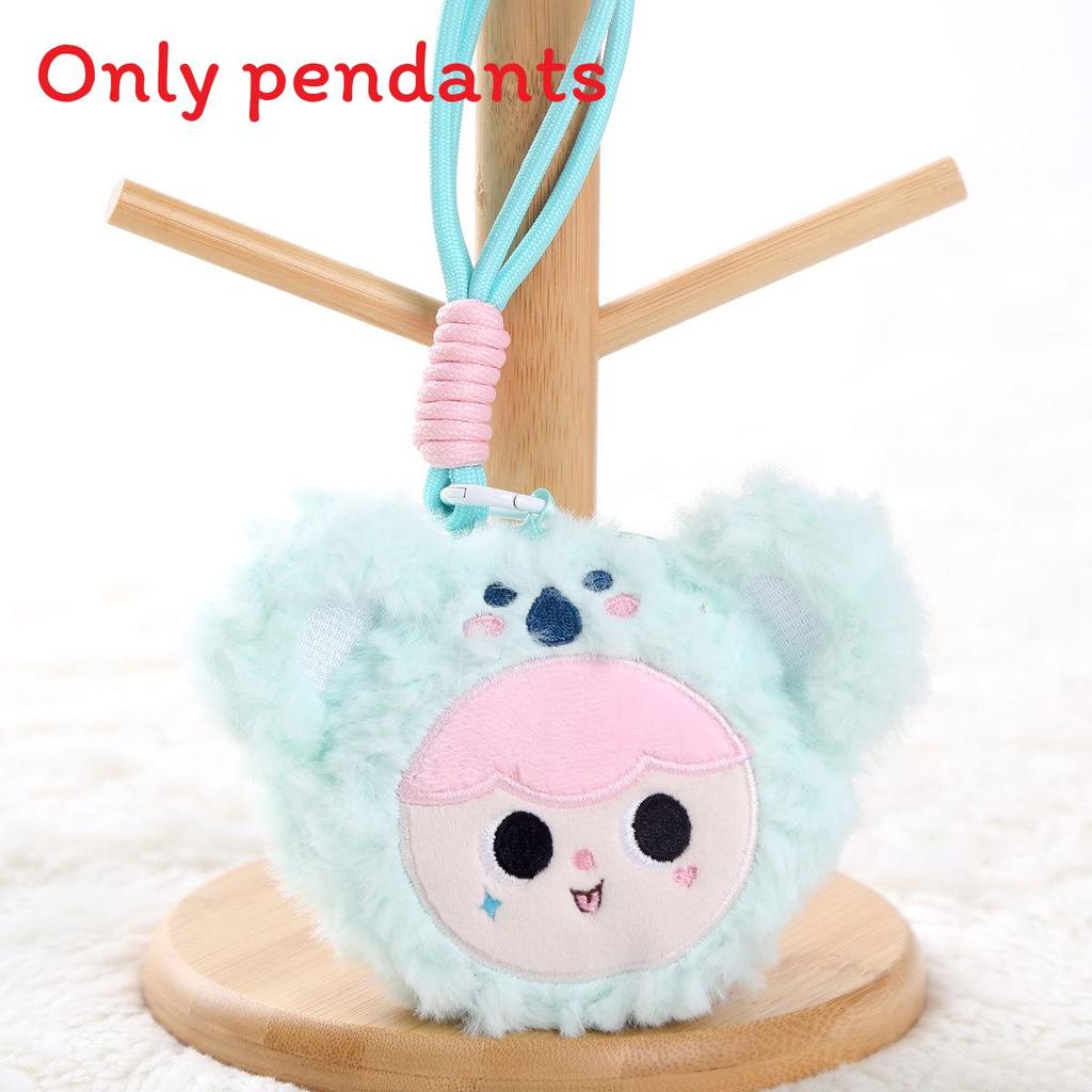 Baby Three Plush Keychain With Elephant Bear Rabbit Animal Design For Girls Gift And Collectors