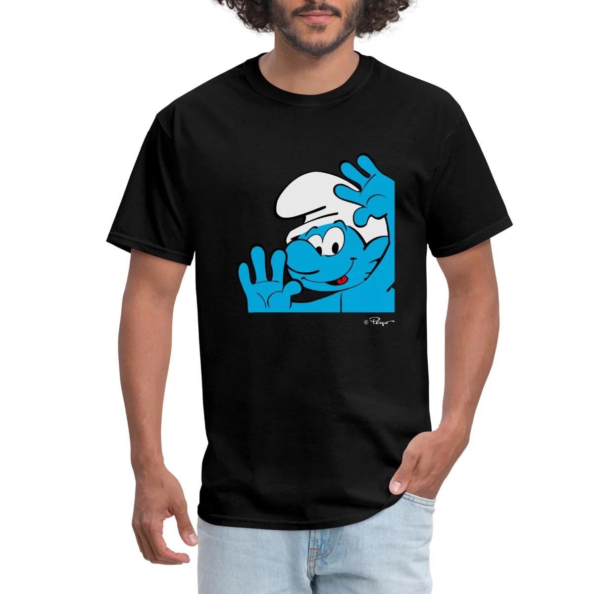 The Smurfs Cheerful Jokey Smurf Men s T-Shirt M