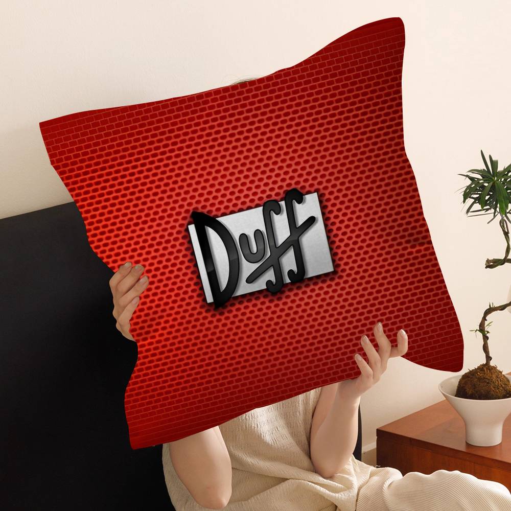 Ft D-Duffs Beer Pillow Gift Home Office Decoration Bedroom Sofa Car Cushion Cover Case 45x45