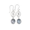 Dendritic Opal Gemstone 925 Sterling Silver Jewelry Handmade Boho Earrings 2.00" EE-17-22