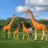 Outdoor Fiberglass Giraffe Sculptures