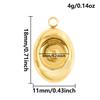5pcs Geometric Cabochon Base Setting Tray Blank PVD Charm Heart Cross Flower DIY Stainless Steel Pendant For Jewelry Making Bulk
