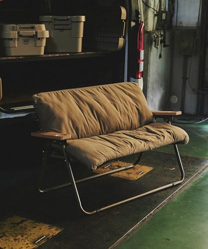 GRIP SWANY x GORDON MILLER FIREPROOF BENCH COVER, outdoor bench cover cushion, flame-retardant, cushion only, coyote beige, 1594698