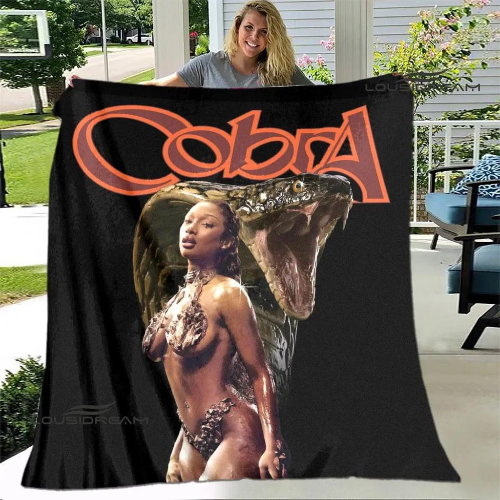 Rapper Megan Thee Stallion Printed Blankets Warm Flannel Blankets Soft and Comfortable Blanket Bed Linings Birthday Gift