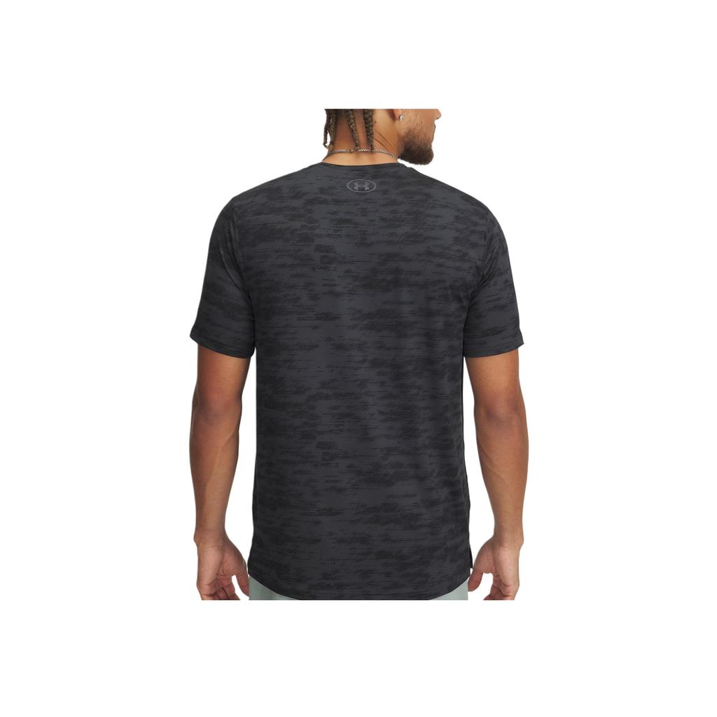 Under Armour Vanish Energy SS25 Printed Moisture-Wicking Loose Fit Short Sleeve T-Shirt Men Tops Dark-Gray Black 1383974-016