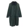 Amadeus 90s Old Reversible Wool Blend Stainless Collar Coat Navy X Khaki Women Used