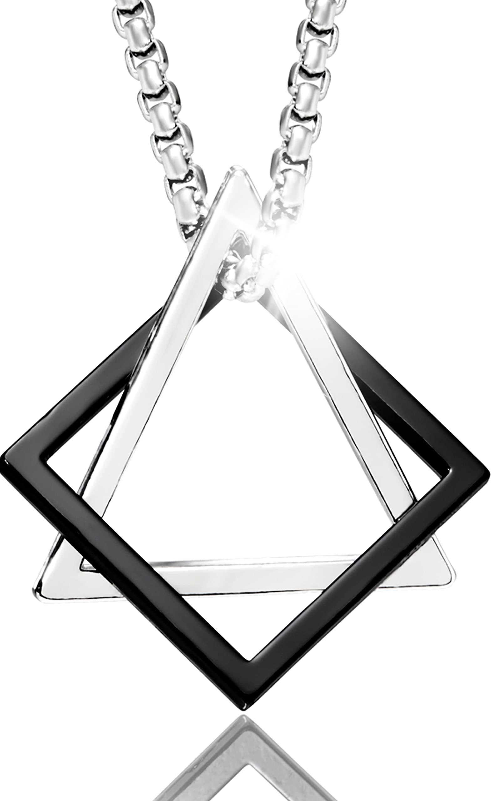 

Ожерелье Популярный Подвесной Аксессуар Совместимый с Металлом Аллергия Подарок На День Рождения Годовщина Отечественный Бренд Два [CCopan] Мужской Мужской (Треугольный тон)