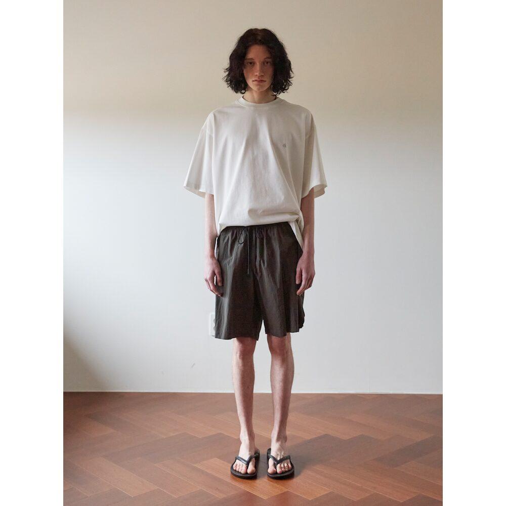 Saendeusaundeu (Unisex) Nylon Banding Shorts Charcoal