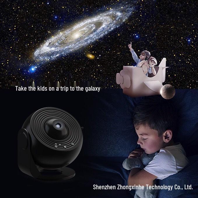 Starry Sky Galaxy Projector with 13 HD Film Sheets for Bedroom Ambiance
