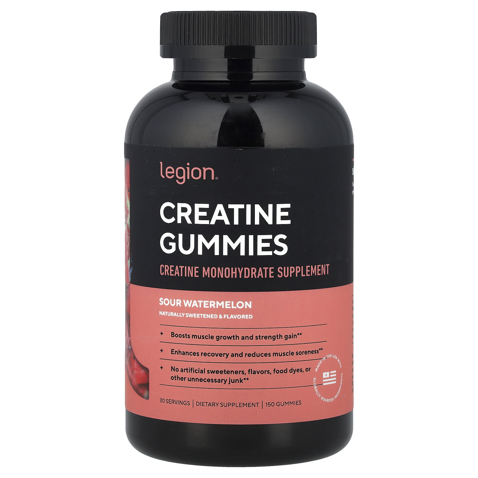 

Creatine Gummies, Sour Watermelon, 150 Gummies